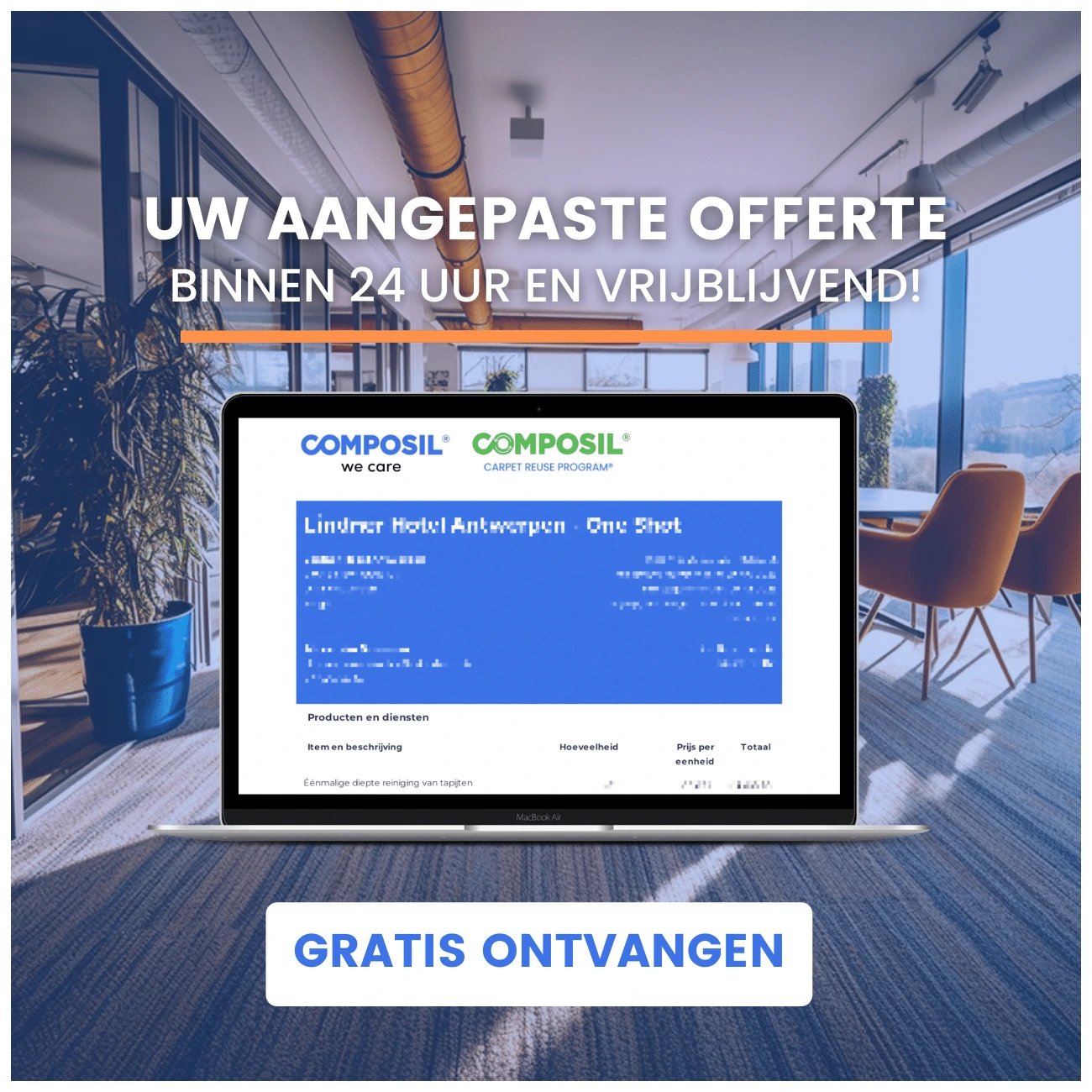 Uw aangepaste offerte